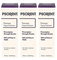 Psorent Psoriasis Topical Solution, Over The Counter Psoriasis Treatment, 0.34 fl. oz (4)