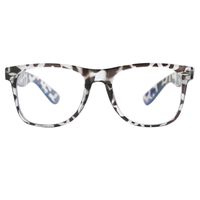 Unisex Blue Light Blocking Glasses Square/Half Frame Eyeglasses Frame Anti Blue Ray for Computer Game Eyewear (214leopard)
