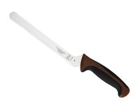 Mercer Culinary M22418BR Millennia 8-Inch Offset Wavy Edge Bread Knife, Brown