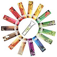 HORNET Flavored Rolling Papers with Glass Filter, 480 PCS Unbleached and Raw Cigarette Papers, 15 Juicy Fruit Flavors (King Size)