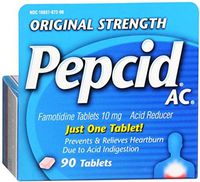 Pepcid AC Tablets Original Strength 90 Tablets (5 Pack)