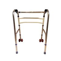 LJHHH Folding Rollator Walker,Non-Slip Drop-Proof Walker,Height 75-85Cm Walking Frame,Lightweight Aluminium Walking Mobility Aid for Elderly