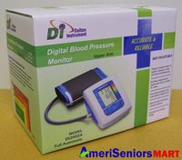 Blood Pressure Monitor with Adult Size Cuff on Arm