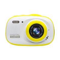 GXOK 2.0 HD Kids Camera 720P IP68 Waterproof 6X Portable Digital Zoom Cam Camera (Yellow)