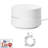 Google GA00157-US Wi-Fi - 1-Pack Bundle with Deco Gear WiFi Outlet Wall Mount (White) and 1 Year Extended Warranty