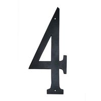 Montague Metal Products Standard Font Individual House Number, 4, 10-Inch
