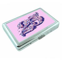 Twenty Five Age Year Number Em1 Hip Silver Cigarette Case Id Holder Metal Wallet 4" X 2.75" RFID Protection
