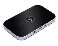 Bluetooth Transmitter Receiver for TV, Hifi A2DP Bluetooth Audio Transmitter Receiver Adapter with 3.5mm Stereo Output Audio Player Aux for Headphone HDTV MP3 MP4 Player Home Stereo Speaker