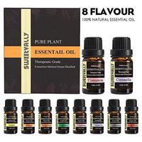 Essential Oil Aromatherapy Set, 100% Pure Therapeutic Grade Oils kit- Top 6 Aromatherapy Oils Gift Set-6 Pack, 10ML(Eucalyptus, Lavender, Lemon grass, Orange, Peppermint, Tea Tree) (Set 3(8Pack/Set))