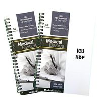 ICU H&P Notebook with 2 Day SOAP - Medical History and Physical Notebook, 50 Medical templates with Perforations