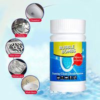 Powerful Sink and Drain Cleaner, Weite 3-Pack Magic Bubble Bombs Fast Foaming Pipe Cleaner Deodorant Chemical Powder Dredge Agent for Kitchen Toilet Pipeline Dredging Quick Cleaning