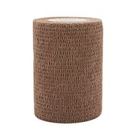 COMOmed Self Adherent Cohesive Bandage Latex FDA Approved 3"x5 Yards First Aid Bandages Stretch Sport Athletic Wrap Vet Tape for Wrist Ankle Sprain and Swelling,Brown(12 Rolls)