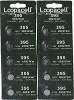 Loopacell 399 / 395 (SR927/W/SW) 1.55V Silver Oxide Watch Battery (10 Batteries)