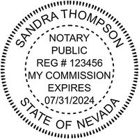 Nevada Notary Round Seal Stamp