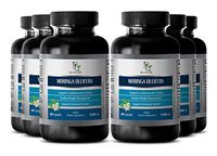 Metabolism Fat Burner - Moringa OLEIFERA Extract 1200 MG - Lose Weight Pills - 6 Bottle 360 Capsules