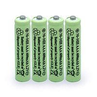 QBLPOWER Solar Light Batteries AAA Triple A NIMH 600mAh 1.2V Rechargeable for Garden Lights Remotes Mice(4Pcs)