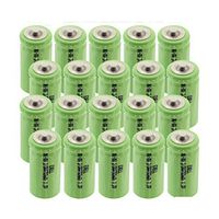 20x Exell 1.2-Volt Nickel-Metal Hydride Rechargeable Button-Top Battery, 2/3 AA, 700 mAh, Battery Replacement for Electric Razor, Toothbrush, pagers, high power static applications