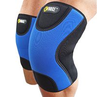 One Pair - Super Thick 9mm Knee Sleeve Brace by XForce - for Pain Relief, Fast Recovery - Twice The Heat, Compression & Support (Large)