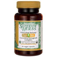 Swanson Controlled Release Curqfen Curcumin/Fenugreek Complex 60 Veg Capsules