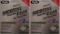 NICOTINE GUM 2 MG MINT ***RUG 100
