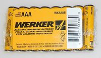 WERKER - WKAAAB - Industrial Alkaline - AAA Batteries - 8 Pack