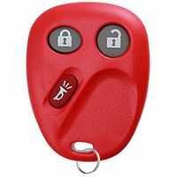 KeylessOption Keyless Entry Remote Control Car Key Fob Replacement for LHJ011 - Red