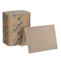 EasyNap 32017 Embossed Dispenser Napkins 2-Ply, 6.5-Inch x 5-Inch Folded, Brown, 6000/CT
