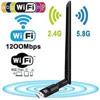 1200Mbps Wireless USB WiFi Adapter Dongle Dual Band 2.4G/5GHz w/Antenna 802.11AC