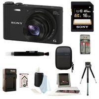 Sony Cybershot WX350 Digital Camera w/ 16GB SD Card Bundle
