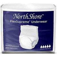 NorthShore FlexSupreme Pull-On Incontinence Underwear, Large, Pack/14