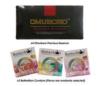 (4) Pack Omuboro Precious Essence Male Enlargement & Extend Sexual Performance + Free (3) Box BetterMan Anion Energized Condom