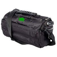Cali Crusher 100% Smell Proof Duffle Bag w/Combo Lock (Black/Green, 12")