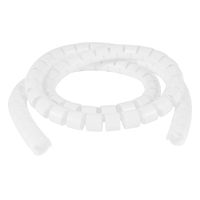 uxcell Plastic Manage Cord Spiral Cable Wrap Tube 1 Meter 15mm White