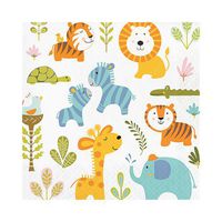 Hoffmaster Group 324582 2 Ply Happi Jungle Luncheon Napkin44; Pack of 12-16 Per Pack