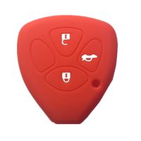 1x New Red Silicone Cover Holder Shell Key Fob Skin Covers Key Fob Skin Covers replacement for Toyota Camry Toyota Avalon Toyota Corolla Toyota Matrix Toyota Rav4 Toyota Venza Toyota Yaris