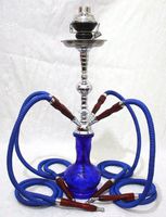 4 Hose Hookah Pipe BLUE BERRY 22 Nargila Shisha Smoking Party Set with Four Pro Lounge Hoses by Hookah4sale 4-Hose