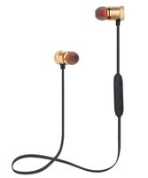 Jave Bluetooth Headphones Wireless Sports Earbuds Sweatproof Headset Magnetic Attraction Stereo Earphones for Running Workout Gym Noise Cancelling(Gold)