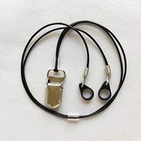 BTE Hearing Aid Safty Protection Clips w/Metal Clip (Black)