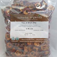 Organic Chinese Hawthorn Fruit - You Ji Shan Zha - Cut Form, 1 Pound