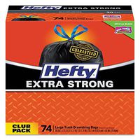 Hefty Ultra Strong Tall Kitchen & Trash Bags, 30" X 33", 30 Gal, Black, 222/Carton
