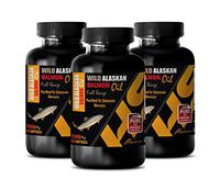 Immune System Booster - Wild Alaskan Salmon Oil - Full Range 2000Mg - Omega 3 dha epa - 3 Bottles 270 Softgels