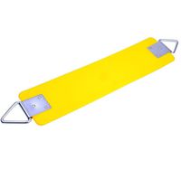 AGPTEK Swing Seat, 77.2 x 15 x 0.7cm Yard Swing for Kids & Adults with Metal Triangle Ring -- Yellow (300KG /660LB Weight Limit)