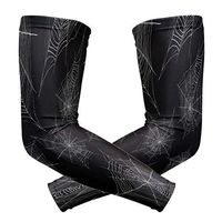 ZZKKO Spider Web Cooling Arm Sleeves Cover Uv Sun Protection for Men Women Running Golf Cycling Arm Warmer Sleeves 1 Pair