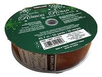 Kirkland Signature Wire-Edged Ribbons 17B12 1.5" 50 Yards Glitter RED