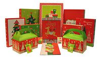 Christmas Gift Box Set - Kit Contains Gift Boxes, Gift Tags, Tissue Paper - Everything Needed To Wrap Presents (36 Piece Set)