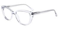 Firmoo Blue Light Blocking Computer Reading Glasses, Vintage Chic Cateye TR Frame, Anti Eyestrain UV400 Protection Glasses for Women Clear Frame Readers（Clear, 2.00）
