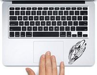 Wolverine Clawing Through X-Men Printed Printed Trackpad Clear Vinyl Decal Sticker Compatible with Apple MacBook Pro Air 11" 12" 13" 15" All Years Laptop Keyboard (13" MacBook Air)