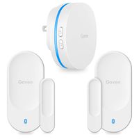 Govee Wireless Door Open Sensor, 2 Magnetic Door Entry Alert Security Contact Sensor, 1 Wireless Doorbell Plugin Receiver(330 Feet, 36 Tunes, 5 Volume Levels, LED Indicators)