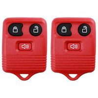 2 KeylessOption Red Replacement 3 Button Keyless Entry Remote Control Key Fob Clicker
