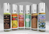 6 (Six) Al-Rehab 6ml Perfume Oils Best Sellers Set # 2: Balkis, Bakhour, Sabaya, Lovely, Sultan Al Oud and Jasmin